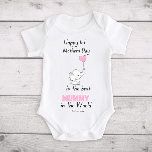 Happy Mothers Day To The Best Mummy Baby Vest