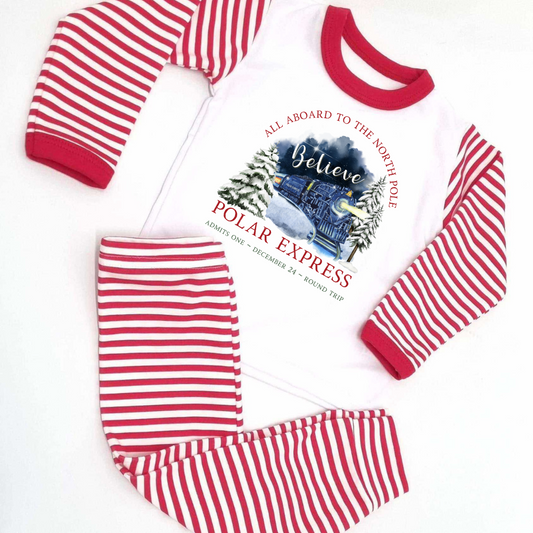 Personalised Polar Express Christmas Pyjamas