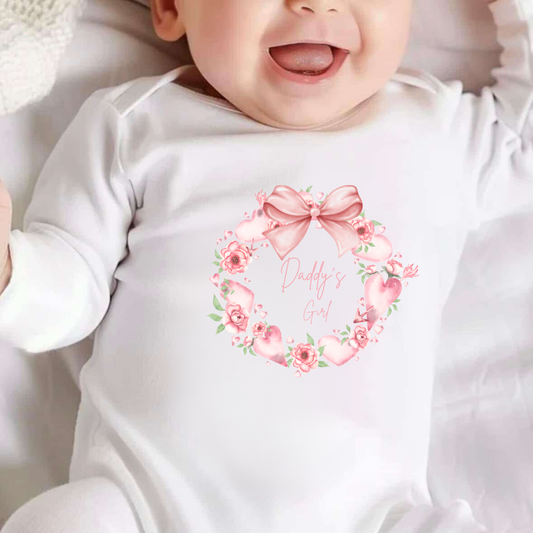 Personalised Daddy's Girl Fathers Day Sleepsuit