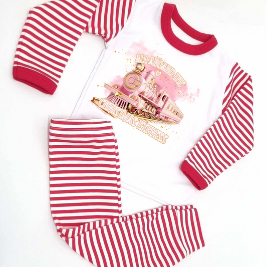 Personalised All Aboard The Express Christmas Pyjamas