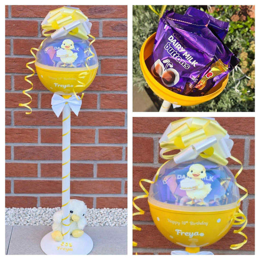 Personalised Fillable Easter Jumbo lollipop