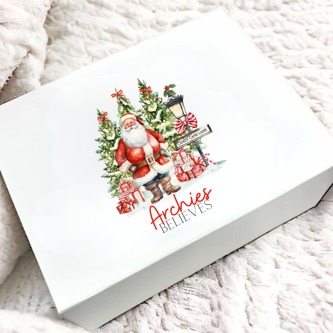 Personalised Santa Believes Christmas Eve Box