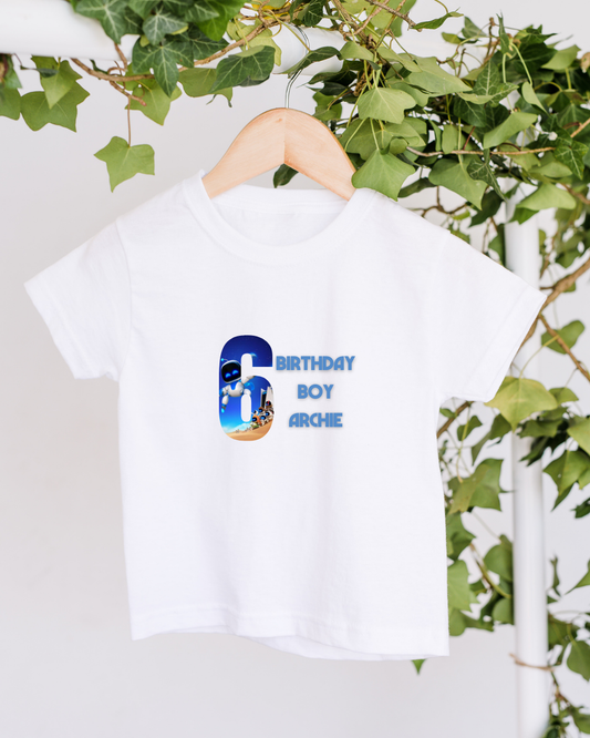 Personalised Space Birthday T-shirt