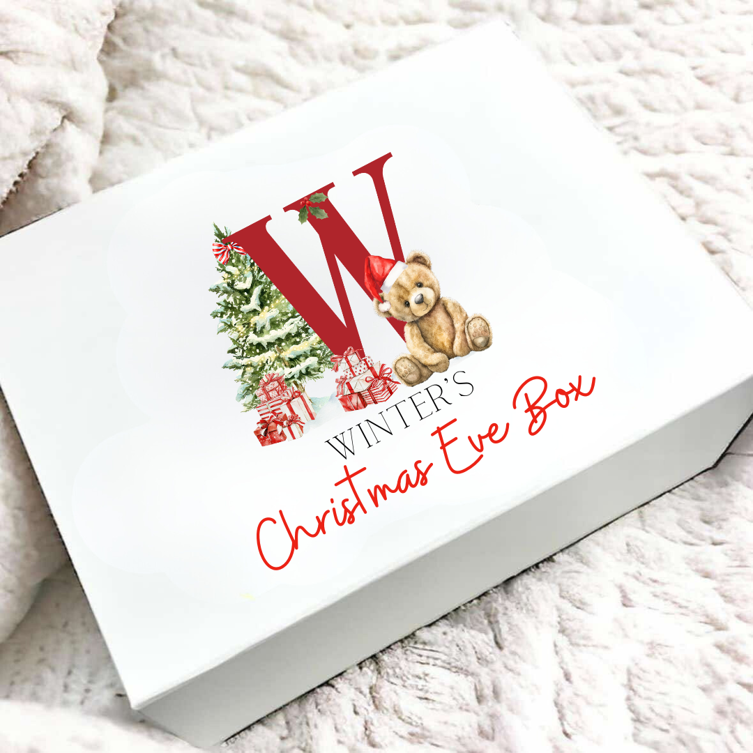 Personalised Name and Initial Christmas Eve Box