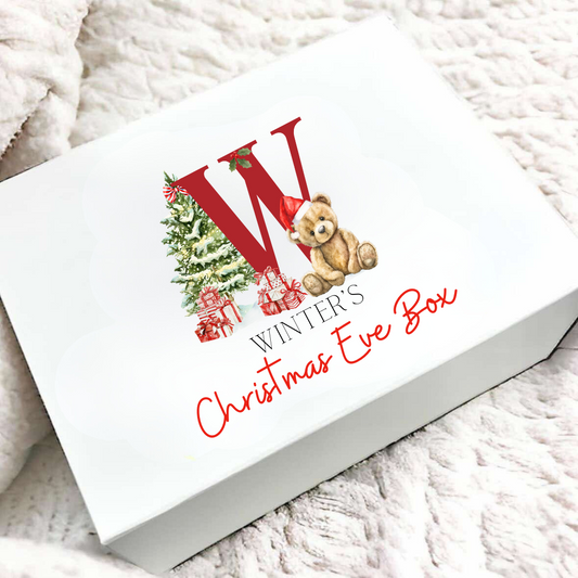 Personalised Name and Initial Christmas Eve Box
