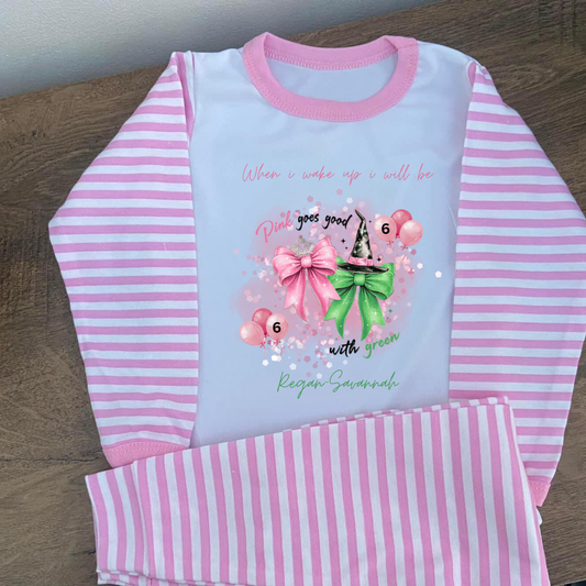 Personalised Wicked Themed Birthday Pyjamas