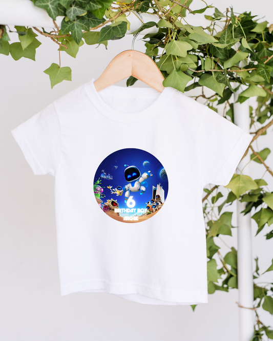 Personalised Space Birthday T-shirt