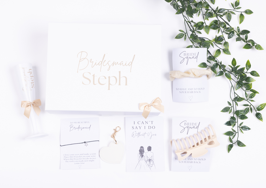 Selection of bespoke personalised gifts from The Label Maker