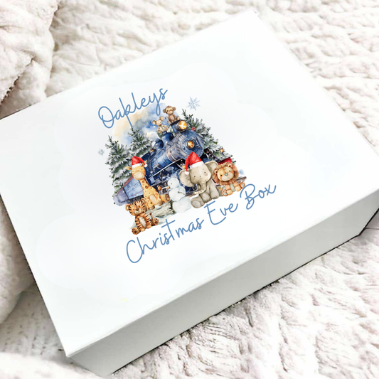 Personalised Safari Animal Christmas Eve Box