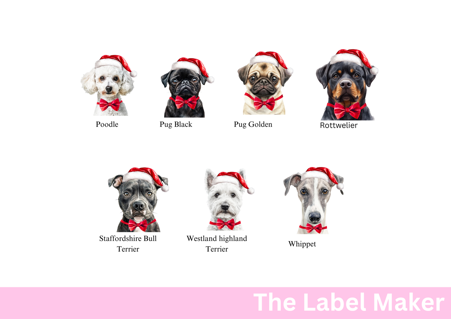Personalised Christmas Dog Breed Baubles