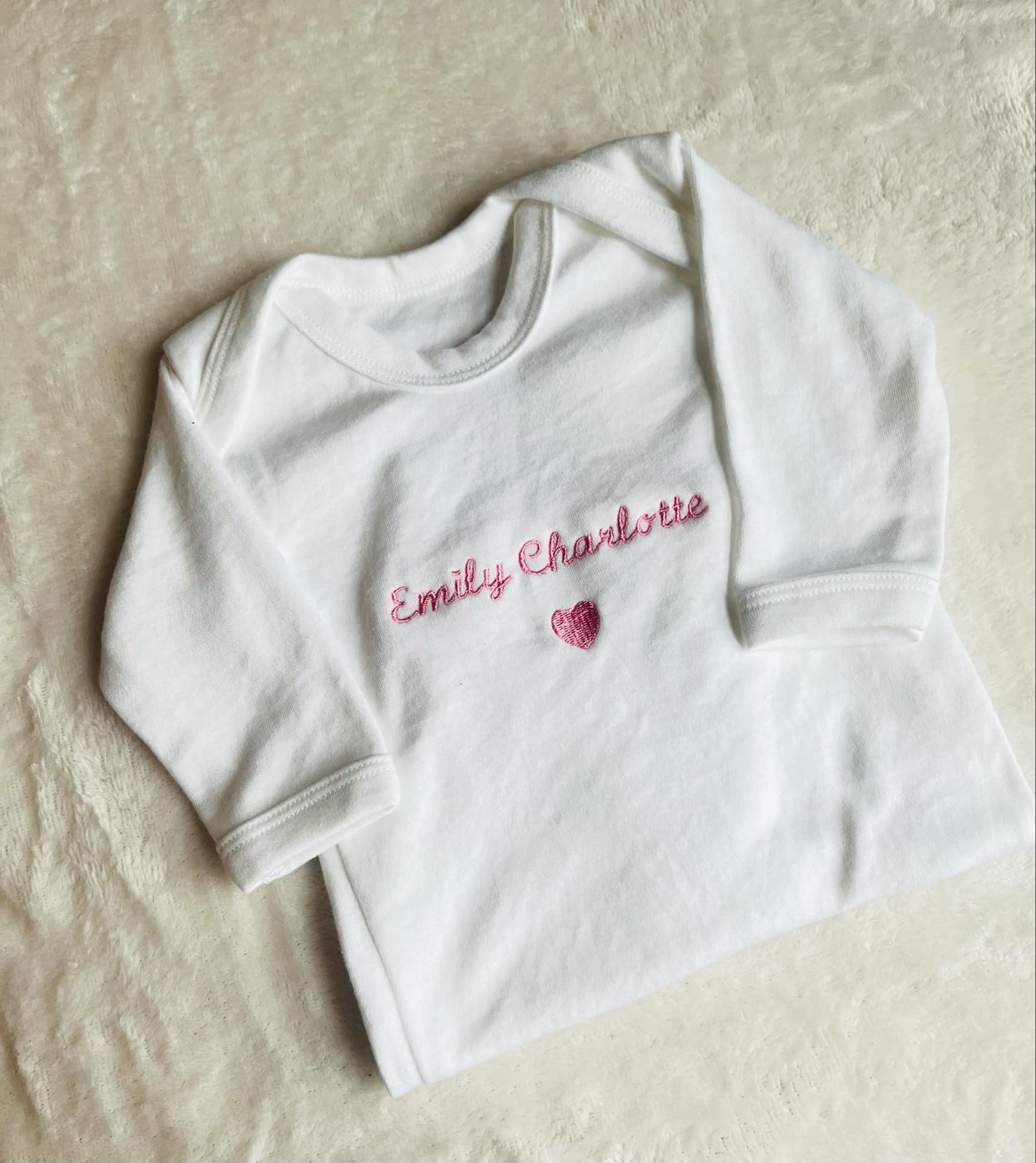 Personalised Embroidered Newborn Baby Set