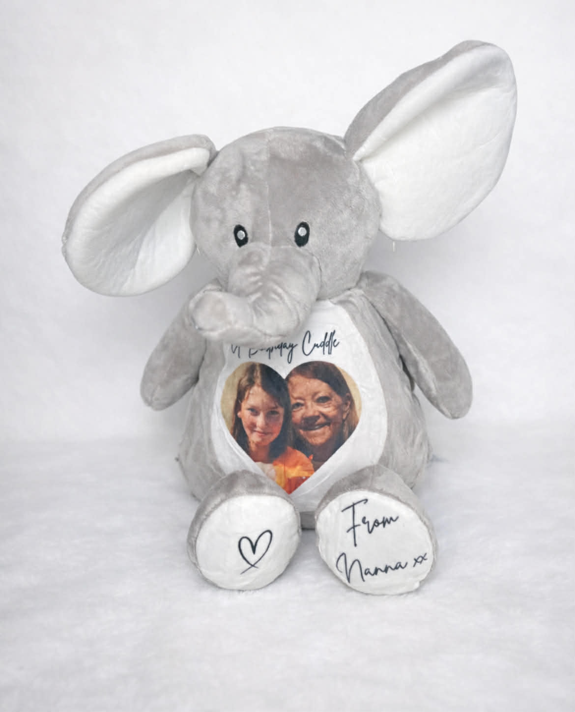 Personalised A Cuddle From Heaven Photo memorial Teddy Bear