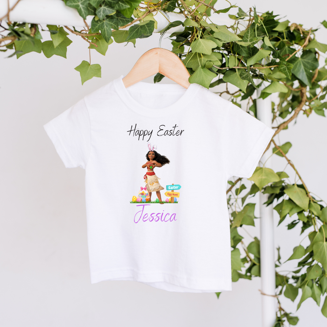 Personalised Moana Easter Tshirt