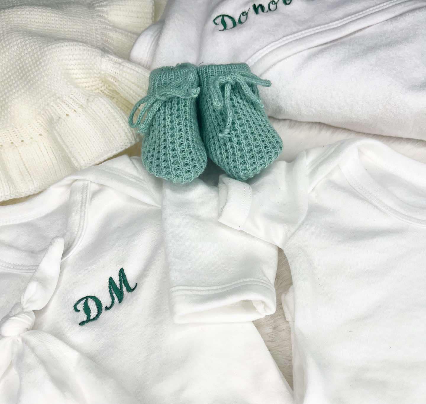Personalised Embroidered Newborn Baby Set