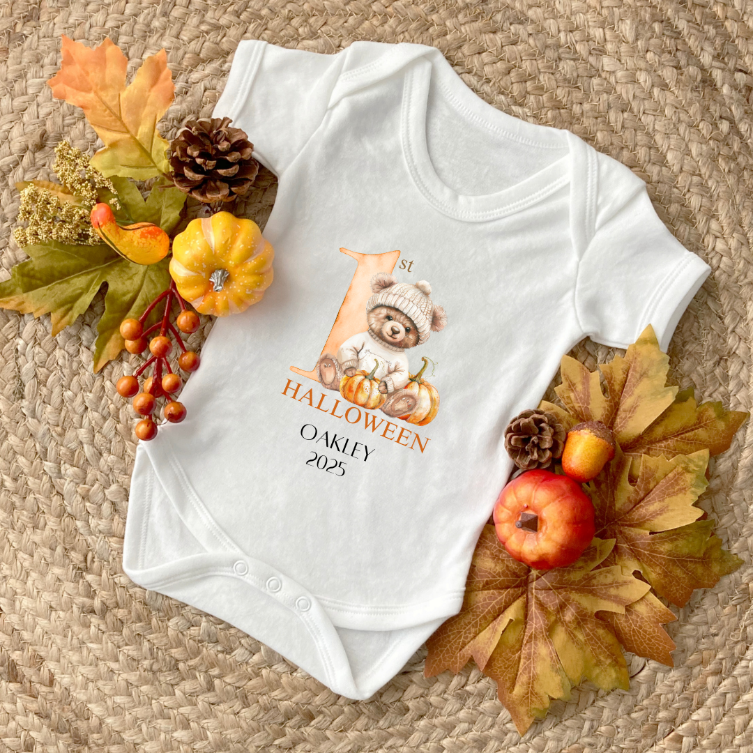 My First Halloween Baby Vest Personalised