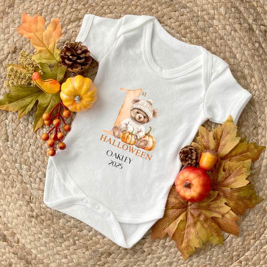 My First Halloween Baby Vest Personalised