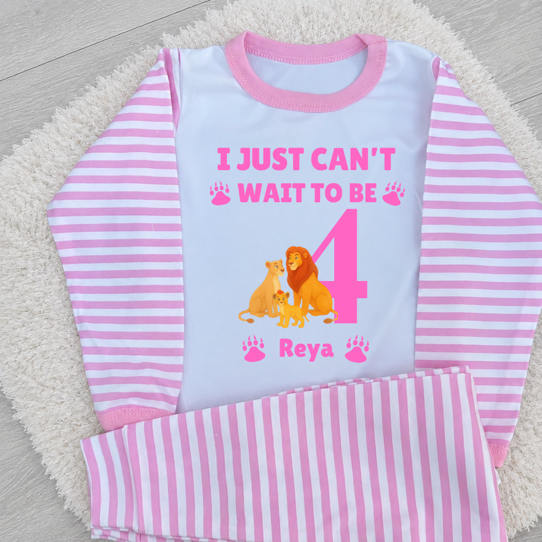 Personalised Birthday Lion King Pyjamas