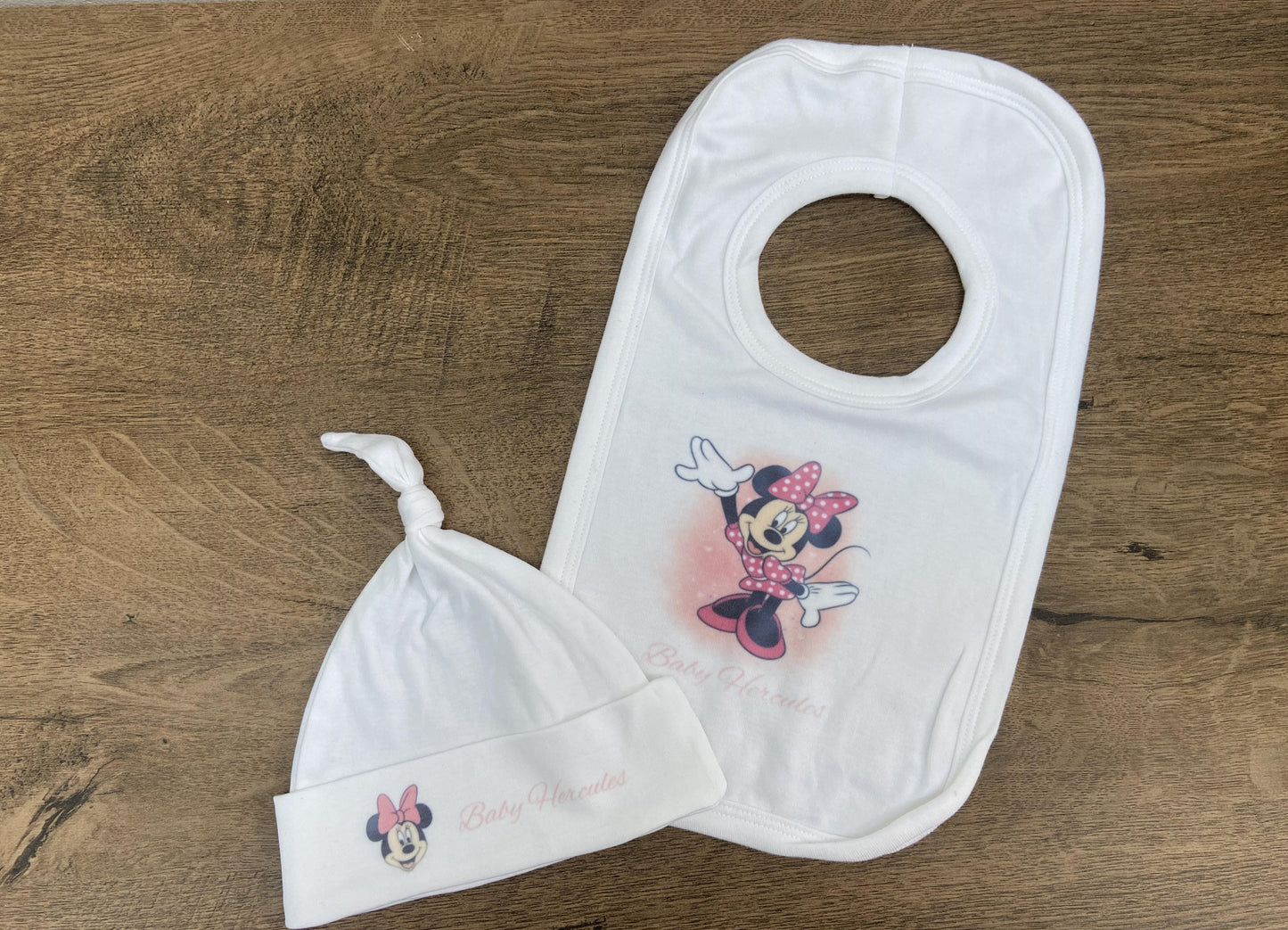 Minnie Mouse Personalised Bib