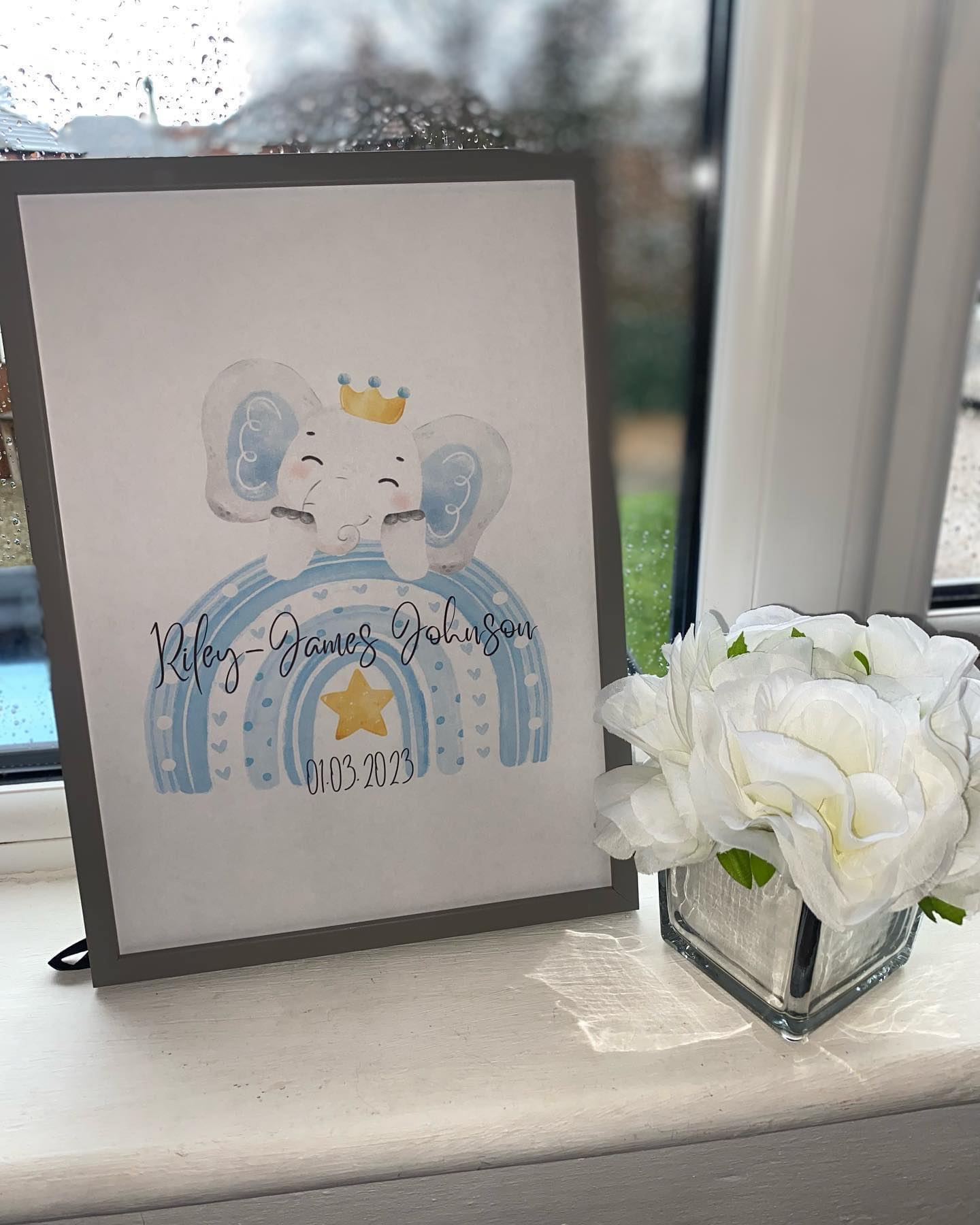 Personalised Elephant Print