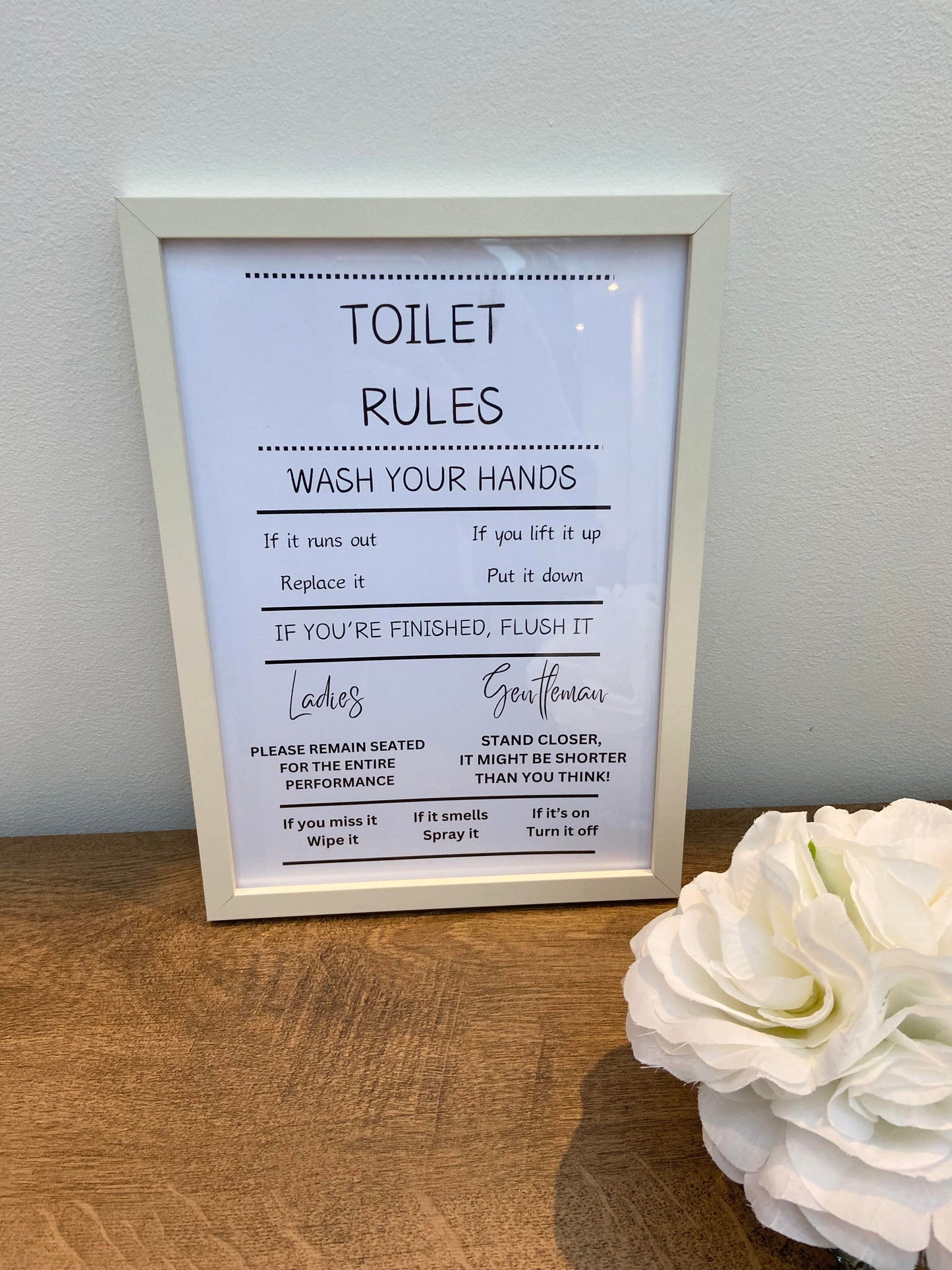 Toilet Rules Print