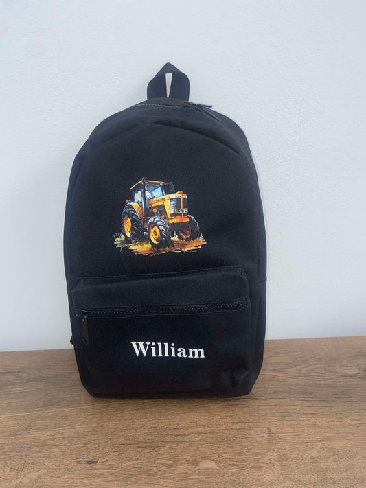 Personalised Tractor Backpack