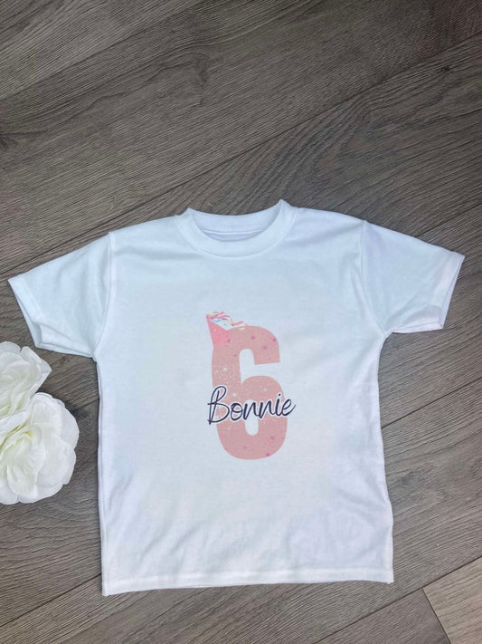 Personalised Birthday Number T-shirt