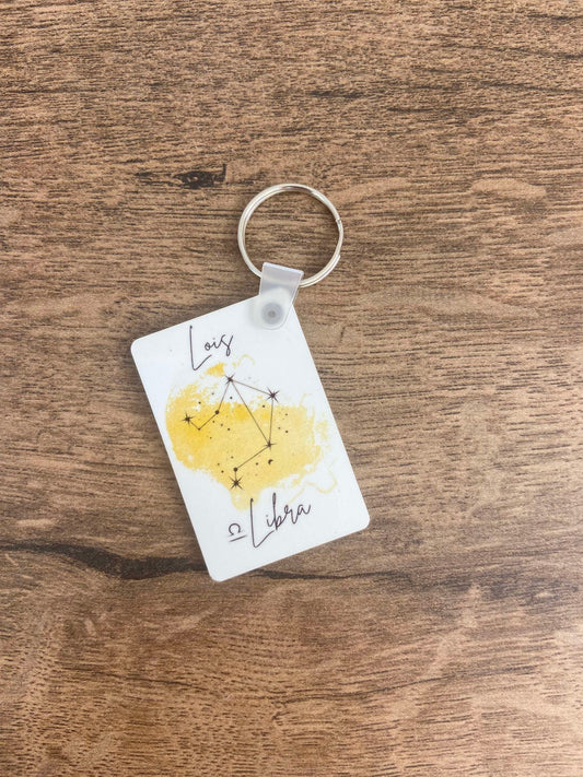 Star Sign Keyring