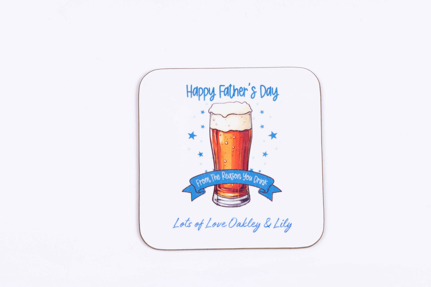 Personalised Fathers Day Coaster