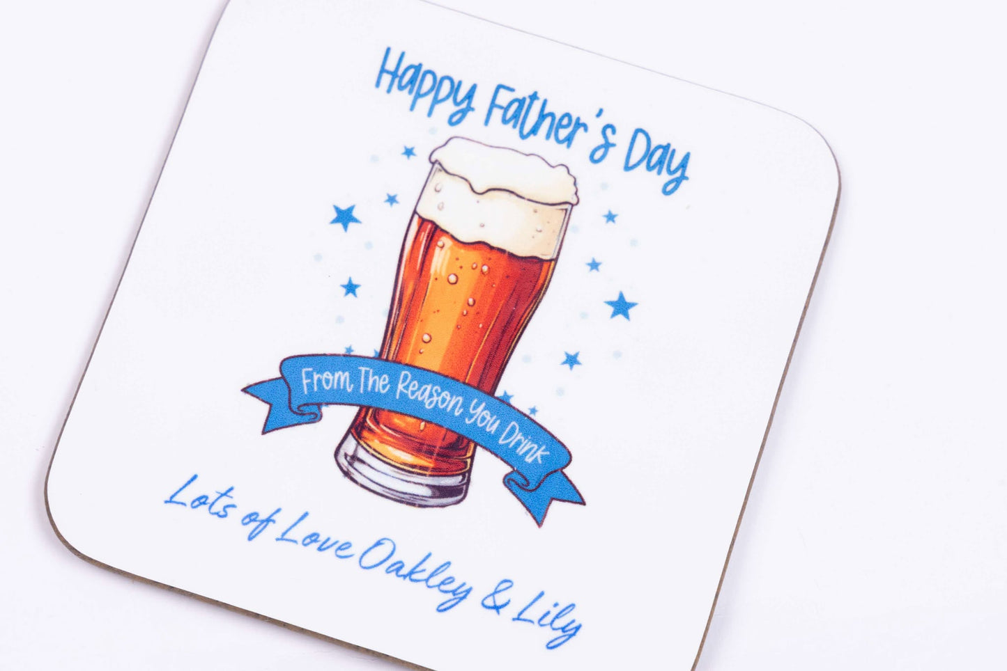 Personalised Fathers Day Coaster