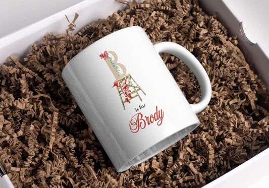 Personalised Christmas Elf Mug