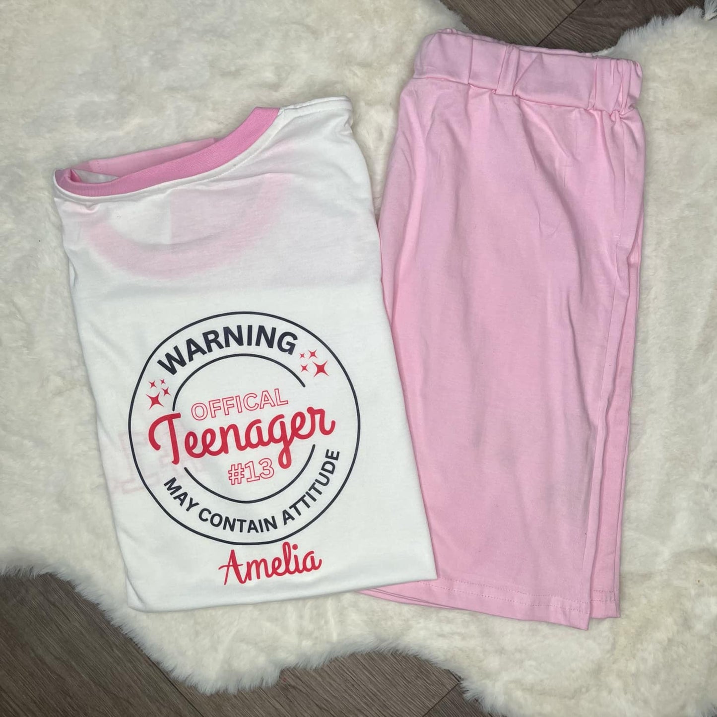 Personalised Officially A Teenager Birthday Pyjamas
