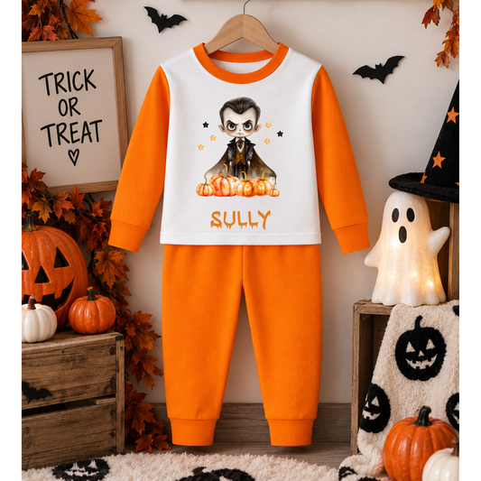 Personalised monster Halloween pyjamas for children