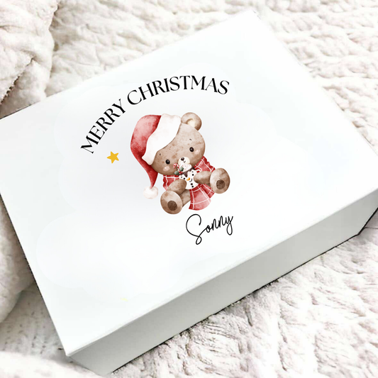 Personalised Little Bear Christmas Eve Box