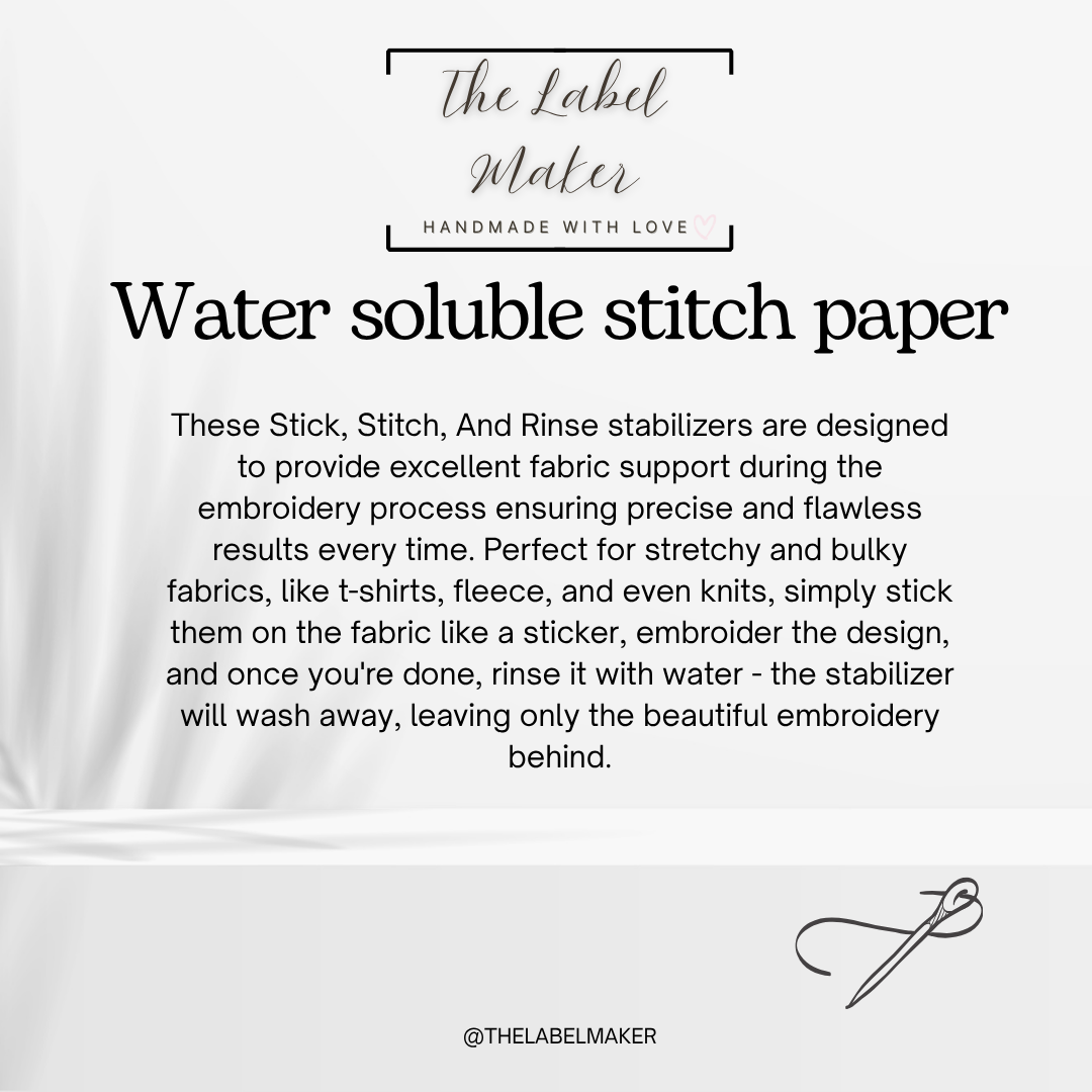 Beginner Hand Embroidery Starter Pack-Name Label Only