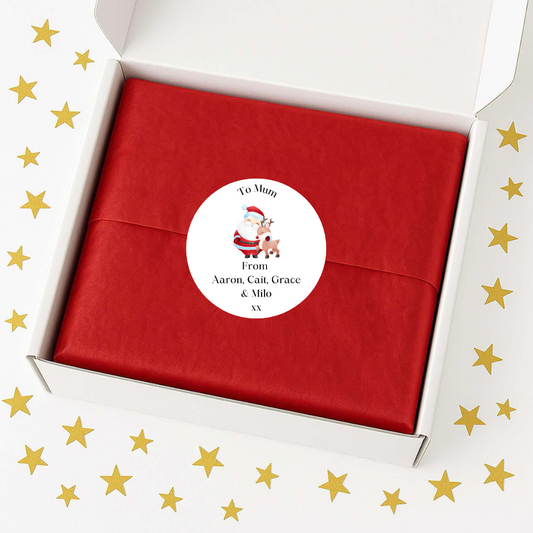 Personalised Christmas Santa Gift labels