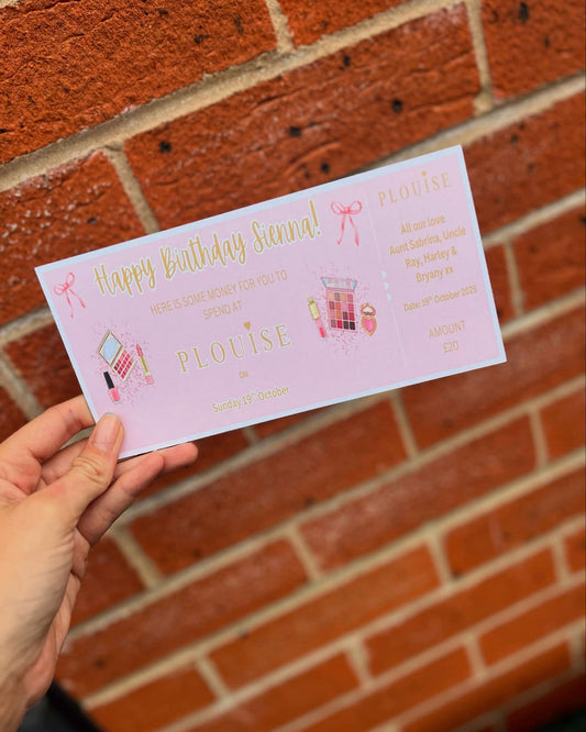 Personalised Plouise Christmas Gift Card Money Wallet