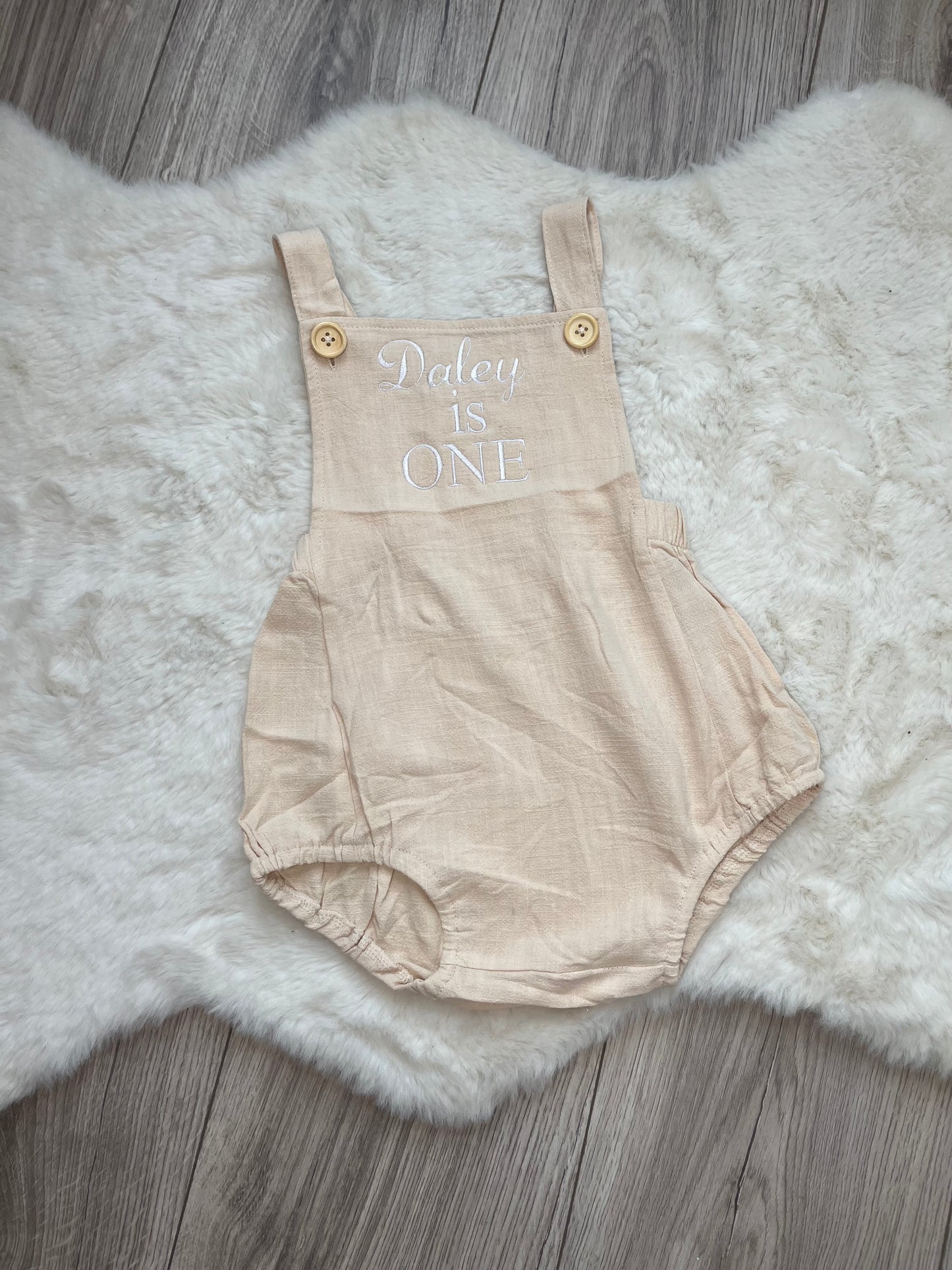 Personalised Embroidered Birthday Baby Romper