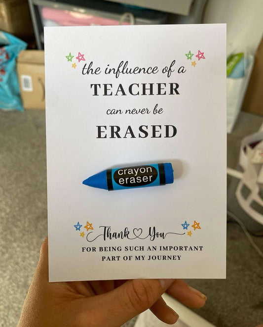 Thank You Teacher Eraser Gift