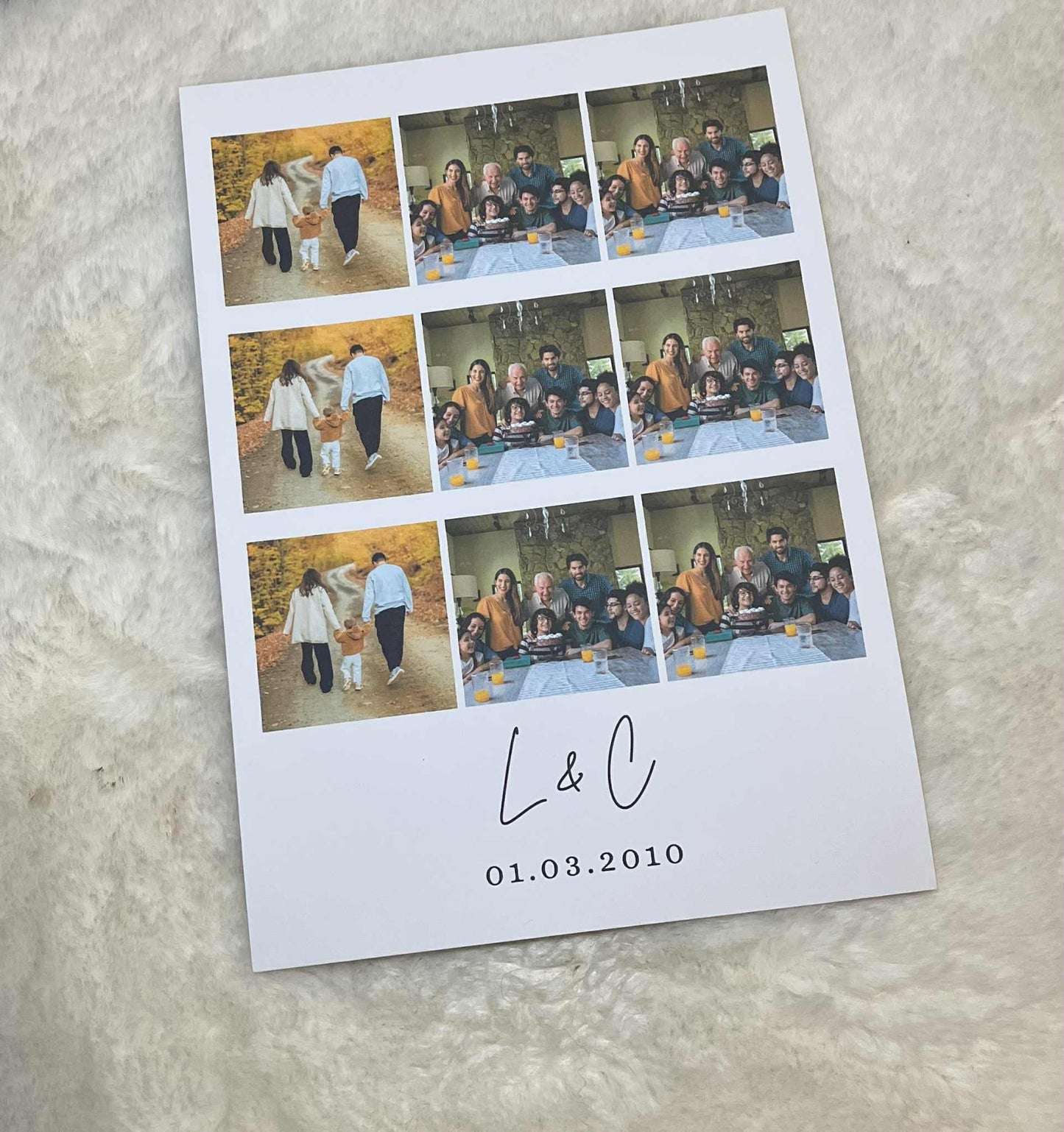 Personalised Wedding Anniversary Photo Print