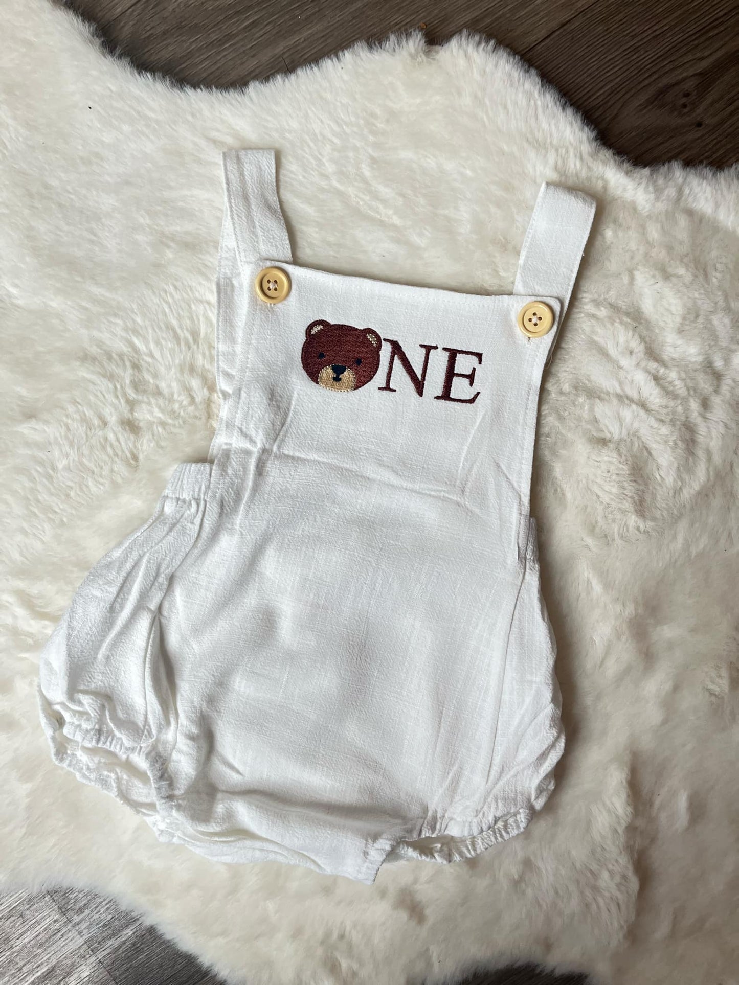 Personalised Embroidered Birthday Baby Romper