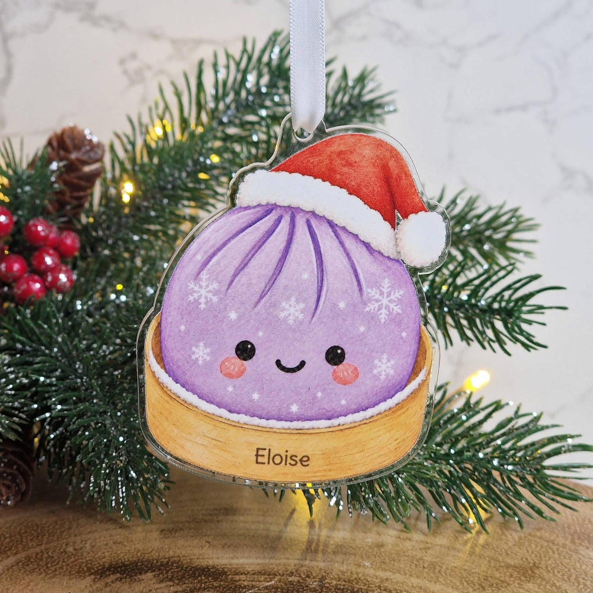 Personalised Viral Dumpling Baubles