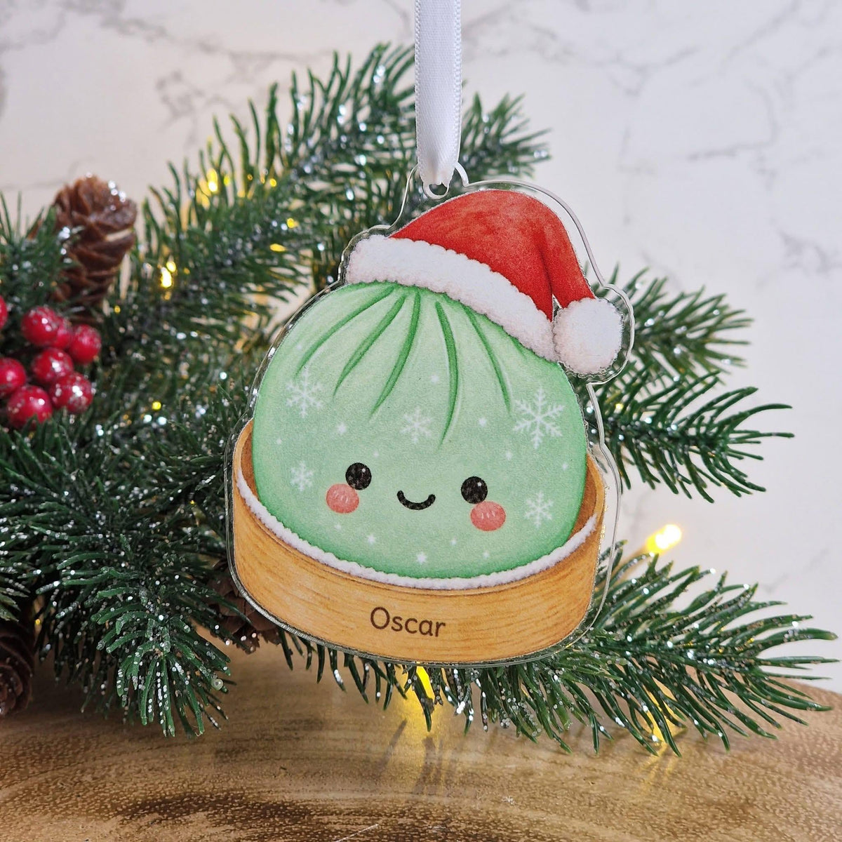 Personalised Viral Dumpling Baubles