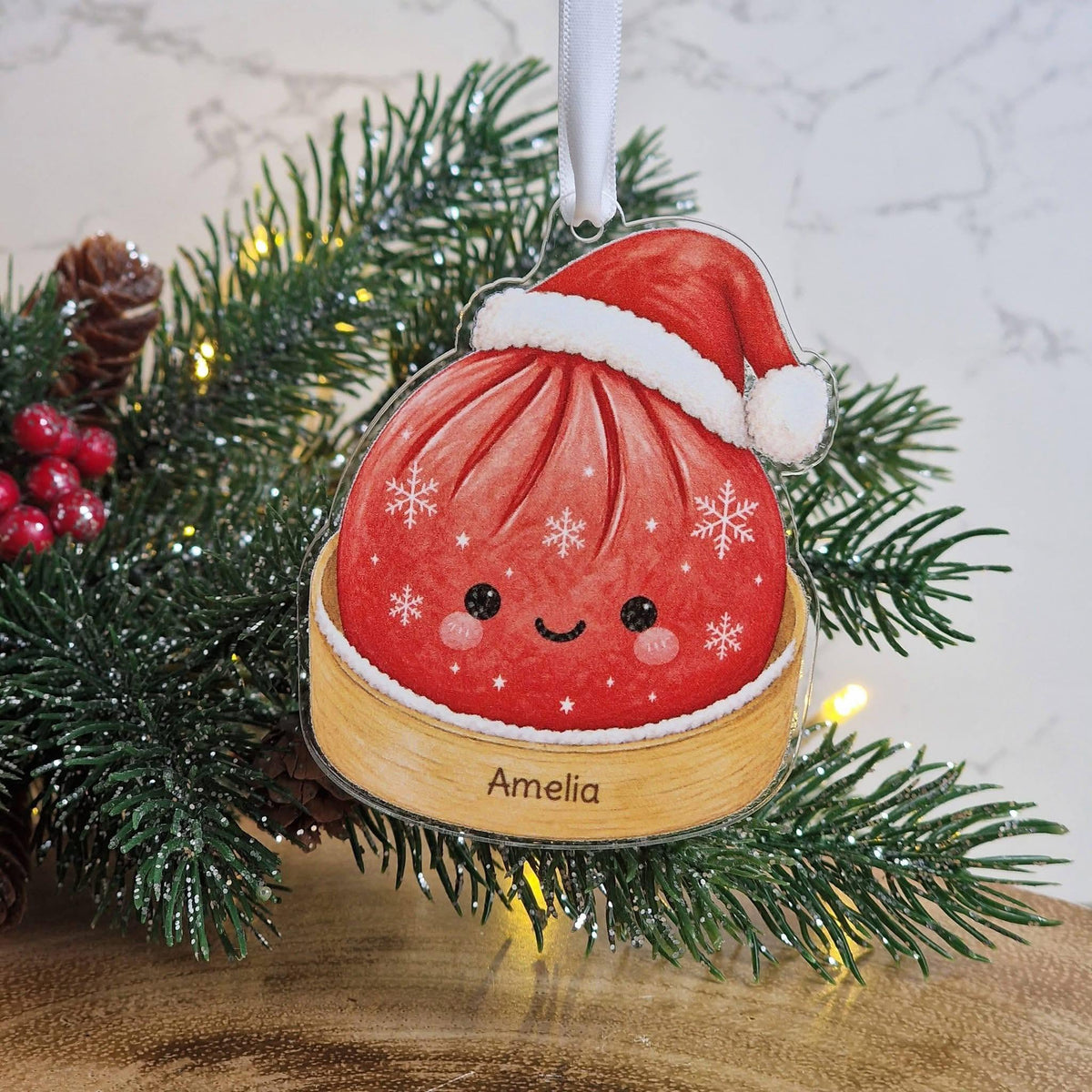 Personalised Viral Dumpling Baubles