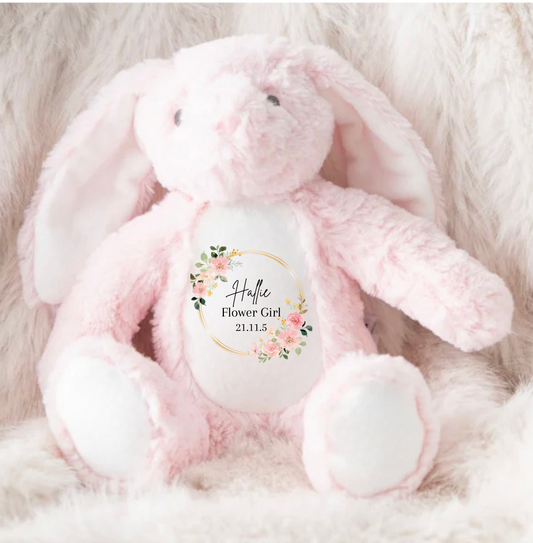 Personalised Flower Girl Wedding Teddy