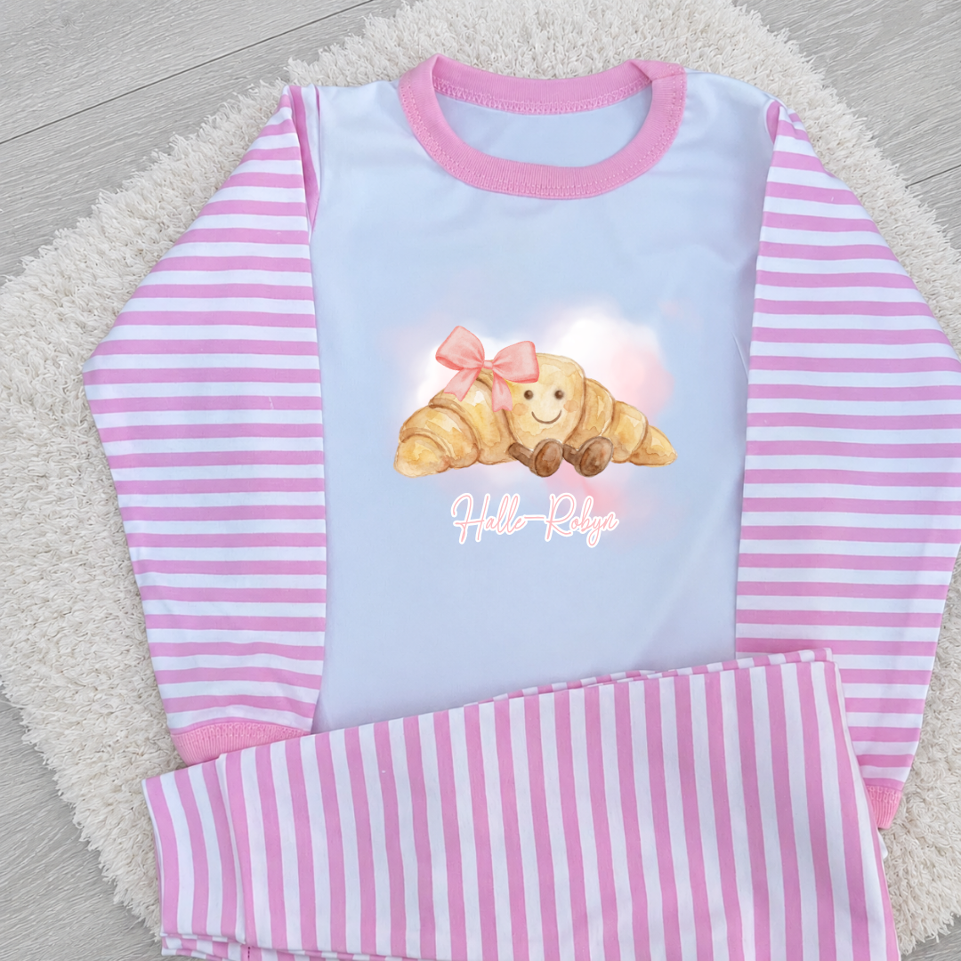 Personalised Jelly Cat Croissant Birthday Pyjamas