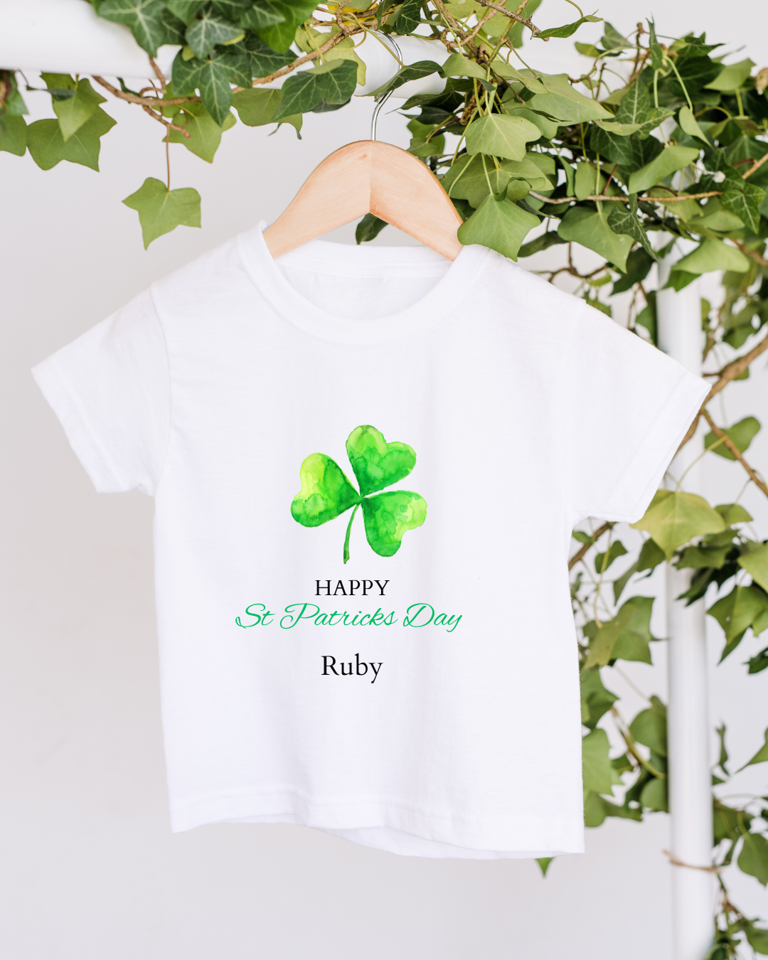 Personalised St Patrick’s Day Clover T-shirt & Sleepsuit