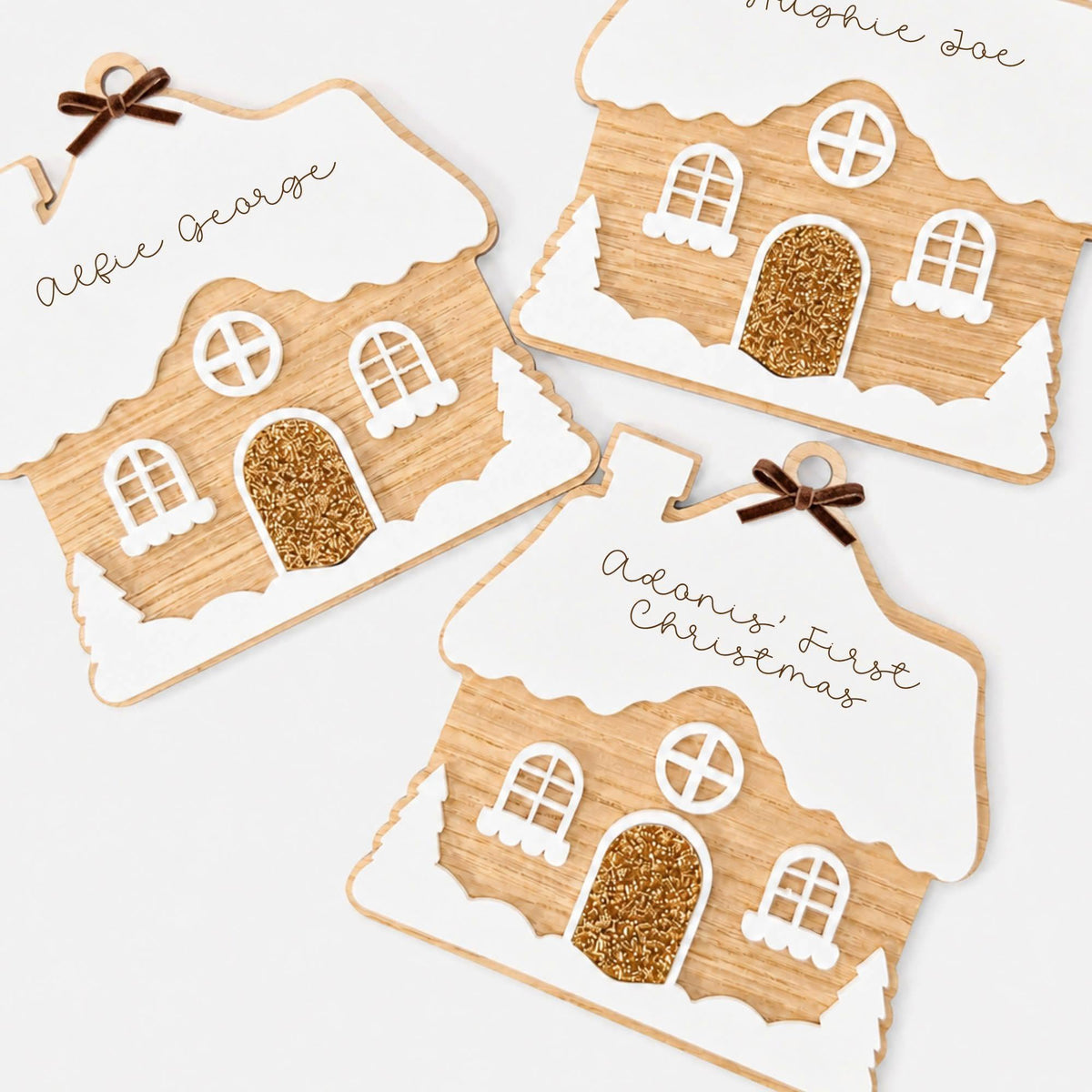 Personalised Gingerbread House Christmas Bauble