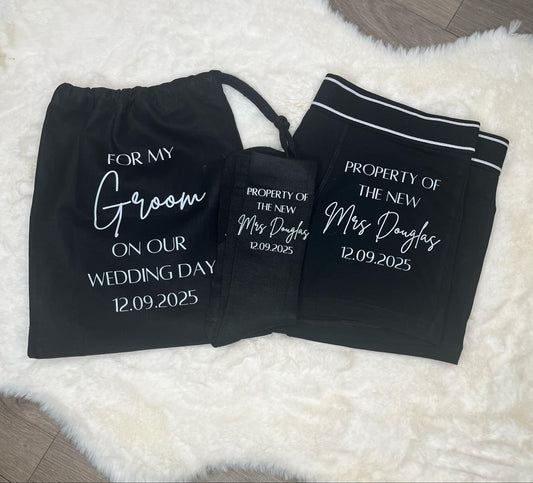 Personalised Groom Wedding Gift Set