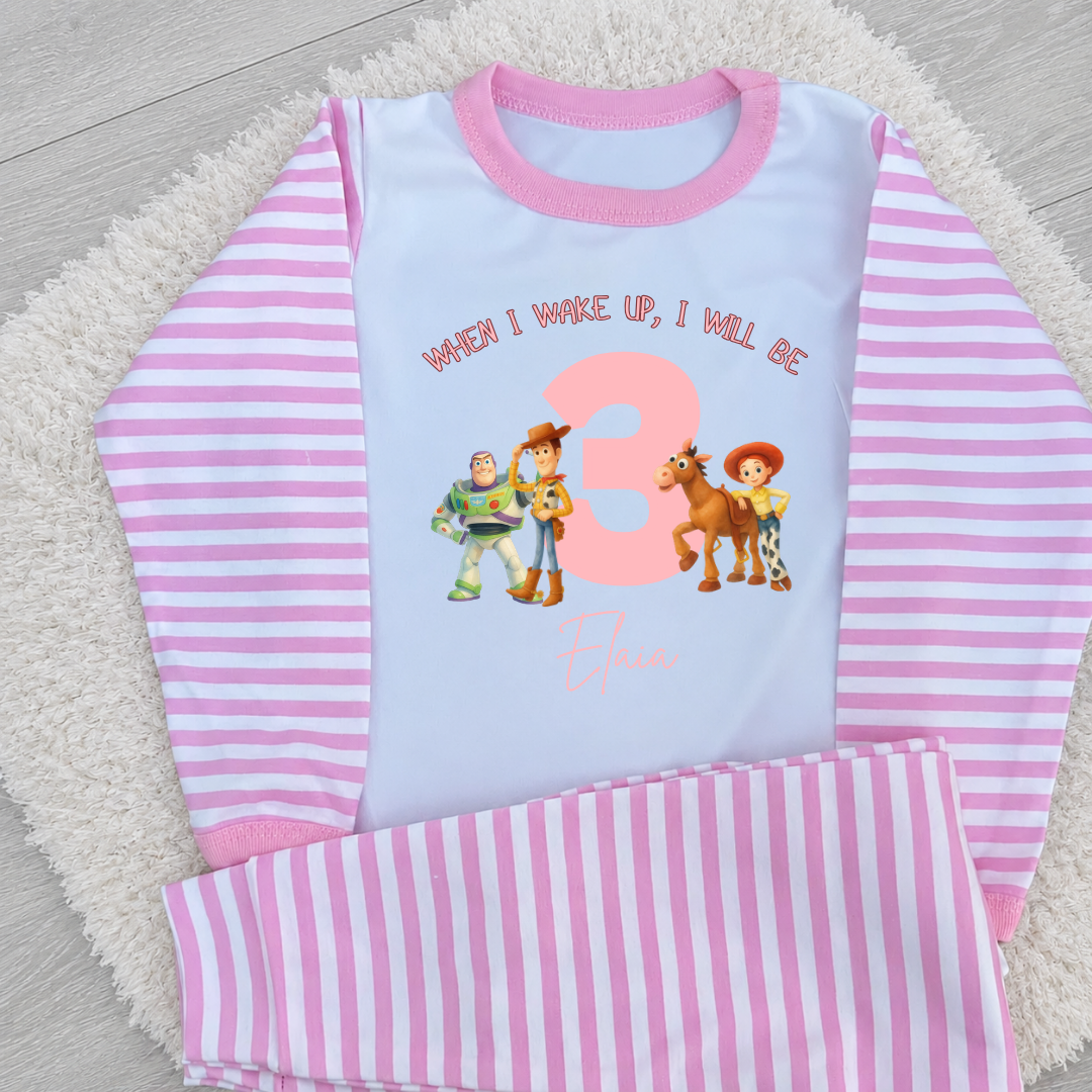 Personalised Toy Story Woody & Gang  Birthday Pyjamas