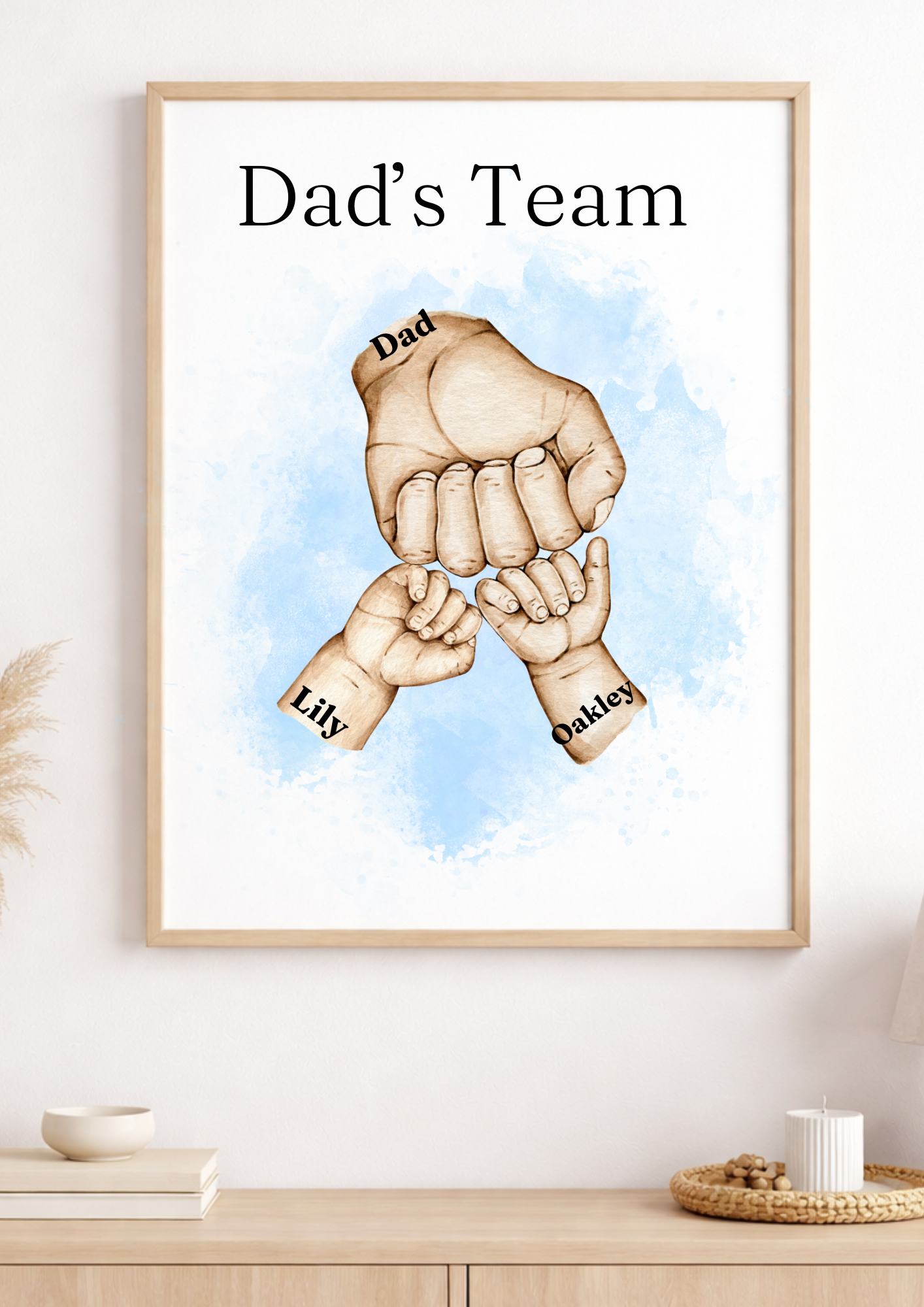 Personalised Our Family Hand Print